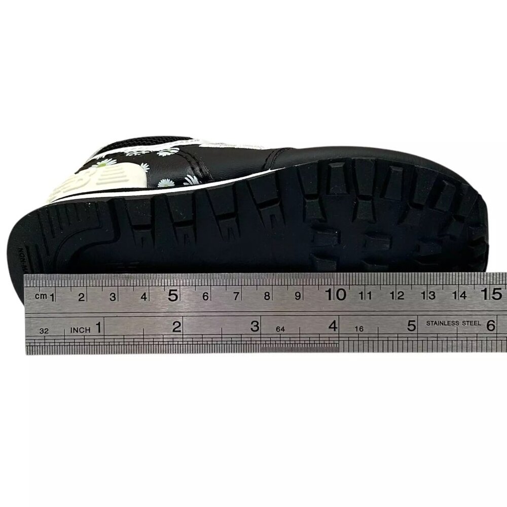 New Balance Toddler Girl's Slip-on Sneakers Size 7 Black/White Flower Print - Picture 11 of 12